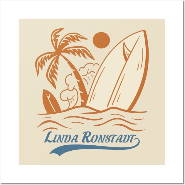 Vintage summer linda ronstadt Wall Art by NeniTompel